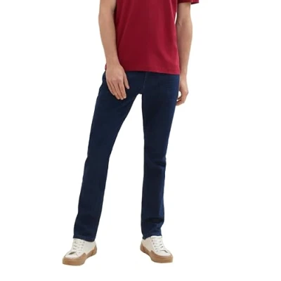 Abbildung von TOM TAILOR Herren 1042340 Josh Regular Slim Jeans, 10138 Rinsed Blue Denim, 36W / 32L