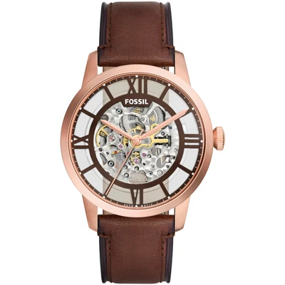 Abbildung von Fossil Automatik Uhr, Herren, Größe: One Size, Roségold