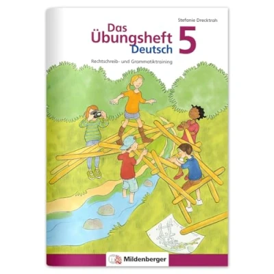 Abbildung von Das Übungsheft Deutsch 5: Rechtschreib und Grammatiktraining Lernheft für 5. Klasse Deutsch, Rechtschreibung üben in der Sekundarstufe, inkl. Lösungsheft Sticker