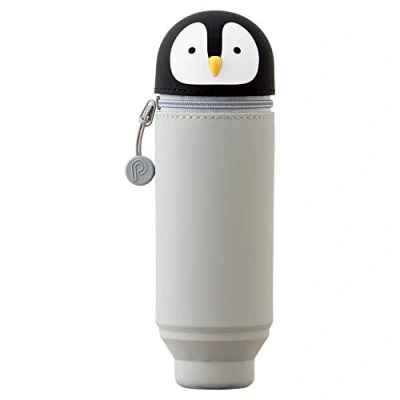 Abbildung von LIHITLAB Kawaii Japanischer Pinguin Stand Up Federmäppchen für Schule Büro Uni, Niedliche Schulbedarf, Tier Stifthalter Bleistifttasche Halter Mädchen, Künstler Federmäppchen, (A7712 10)