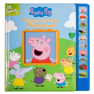 Abbildung von PI Kids Peppa Pig Peppas lustige Abenteuer Vorlese Pappbilderbuch mit 10 fröhlichen Geräuschen für Kinder ab 3 Jahren Wutz: Tönendes Buch