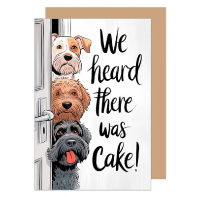 Abbildung von Edition Seidel Premium Geburtstagskarte mit Umschlag. Glückwunschkarte Grußkarte Karte lustigem Spruch Geburtstag Happy Birthday Mann Frau Kind Hunde Hund (G3636 SW024)