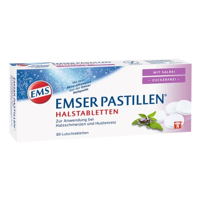 Abbildung von Emser Pastillen mit Salbei zuckerfrei