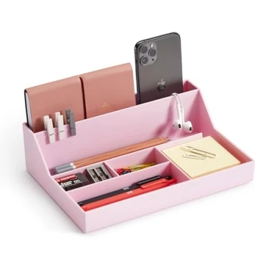 Abbildung von Miquelrius Desktop Organiser Tray, Desk Organiser, Size 250 x 175 72 mm, Colour Pink