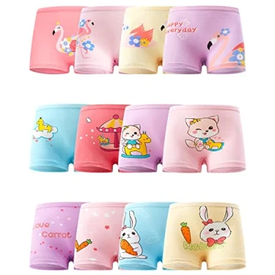 Abbildung von Adorel Mädchen Boxershorts Baumwolle Unterhosen 12er Pack Tierpark 116 122 EU (Herstellergröße L)