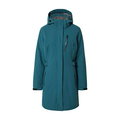 Abbildung von Killtec Damen Parka Funktionsparka mit abzippbarer Kapuze KOW 165 WMN PRK wasserdicht, Winddicht, atmungsaktiv 00834 petrol 50