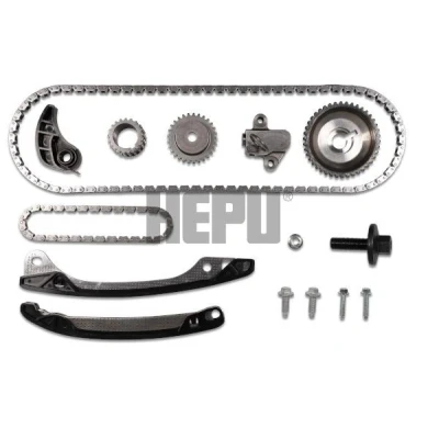 Abbildung von HEPU 21 0509 Steuerkettensatz mit Kurbelwellenzahnrad Zahnkette, Kette geschlossen RENAULT: SCENIC 3