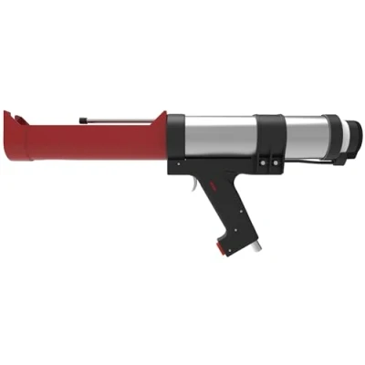 Abbildung von fischer Pneumatik Auspresspistole FIS AP, mit Drucklufttechnik, für 2 Kammer Kartuschen bis 390 ml Inhalt, ergonomisches Design optimale Handhabung