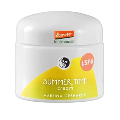 Abbildung von Martina Gebhardt SUMMER TIME Cream (50ml) Gesichtscreme mit LSF 6 Für (sonnen ) gestresste &amp; gereizte Haut Feuchtigkeitscreme Gesicht Bio Creme Naturkosmetik