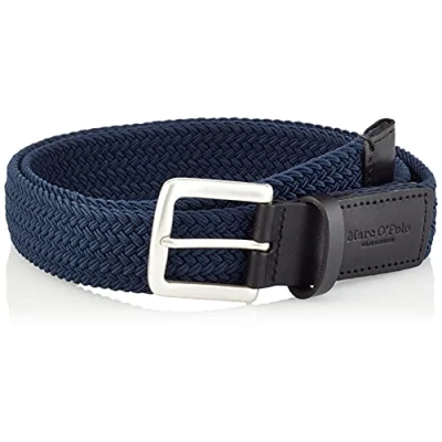 Abbildung von Marc O&#039;Polo Herren 3006 sportiver G rtel elastischer mit Leder Details hochwertiger Flechtg Meta, 896, 100 EU