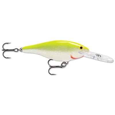 Abbildung von Rapala Unisex Erwachsene SR09SFC Shad Rap 09 Fluo, Silver Fluorescent Chartreuse, Einheitsgröße
