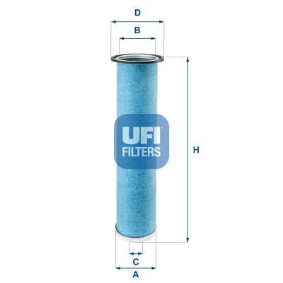 Abbildung von UFI 27.949.00 Luftfilter 357, 357,0 85, 106