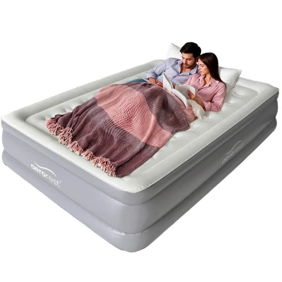 Abbildung von AeroRest Supreme Plush XL Luftbett doppelt 210 cm Länge Mit eingebauter elektrischer Pumpe