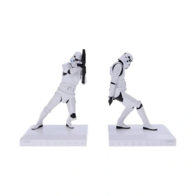 Abbildung von Nemesis Now Offiziell lizenzierte The Original Stormtrooper Buchstützen Figuren, Harz, weiß, 18.5cm