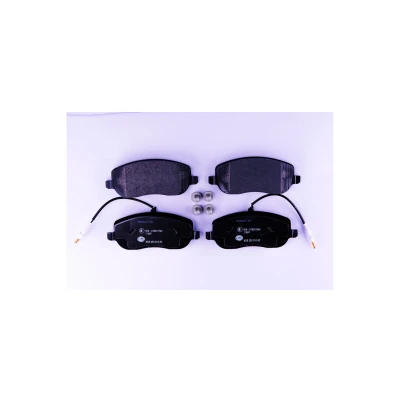 Abbildung von HELLA 8DB 355 010 501 Bremsbelagsatz mit integriertem Verschleißwarnkontakt Bremssattelschrauben CITROËN: C8, LANCIA: Phedra, PEUGEOT: 807