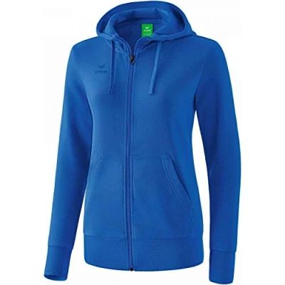 Abbildung von Erima Damen Basic Kapuzensweat Jacke, New Royal, 38