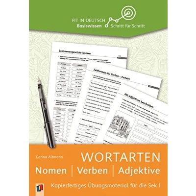 Abbildung von Wortarten: Nomen Verben Adjektive: Kopierfertiges Übungsmaterial für die Sek I (Fit in Deutsch Basiswissen Schritt Schritt)