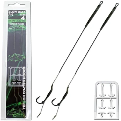 Abbildung von Angel Berger Magic Baits Coated Blow Back Rig Boilie Boilievorfach 2 Stück (Gr.2, 18cm, 25lbs)