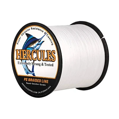Abbildung von HERCULES Super Cast 100m 2000m Yards Geflochtene Angelschnur 10lb 300lb Test für Salzwasser Süßwasser PE Geflecht Fischdraht Superline 8 Stränge