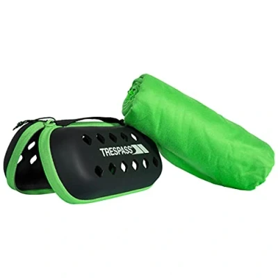Abbildung von Trespass Compatto Mikrofaser Handtuch, schnelltrocknend, ultrafein, 60 x 120 cm, Grün