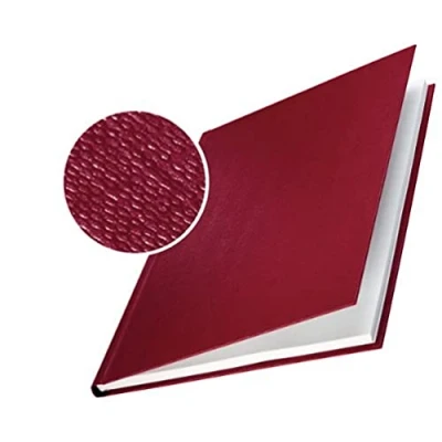 Abbildung von Leitz 73910028 Buchbindemappe impressBIND, Hard Cover, A4, 7 mm, 10 Stück, bordeaux
