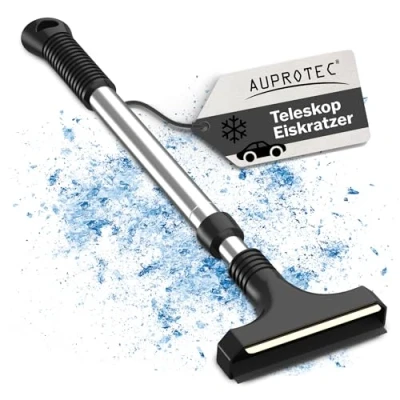 Abbildung von AUPROTEC Eiskratzer Messingklinge mit Alu Teleskopstange/Langer Gummilippe/Eiskratzer Langer Stiel/Scheibenkratzer Auto/Schneekratzer Auto/Eisschaber Auto at 11