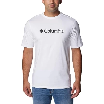 Abbildung von Columbia CSC Basic LOGO Short Sleeve Tshirt print, Herren, Größe: Small, White
