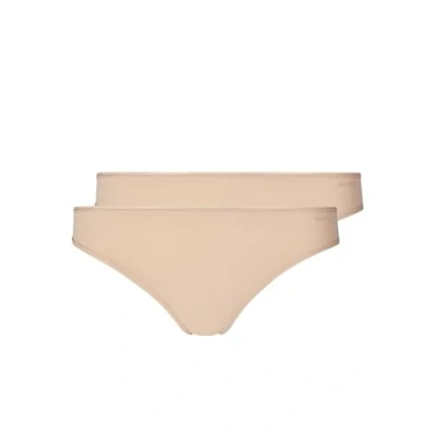 Abbildung von Skiny 2 PACK String, Damen, Größe: 38, Beige