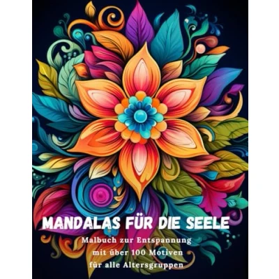 Abbildung von Mandalas für die Seele: Malbuch zur Entspannung mit über 100 Motiven alle Altersgruppen