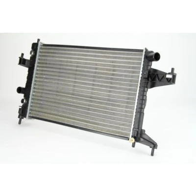 Abbildung von THERMOTEC D7X056TT Kühler, Motorkühlung Aluminium, Kunststoff 340 545 23 Automatikgetriebe Kühlrippen mechanisch gefügt OPEL: Corsa C Hatchback