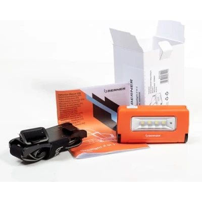 Abbildung von Berner Stirnlampe Headlight LED 2 in 1 Taschenlampe Werkstatt