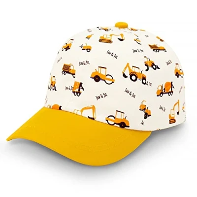Abbildung von Jan &amp; Jul Jungen 100% Baumwoll Sonnenhut, verstellbare Baseballkappe für Kleinkinder (Kleine Buddler, 2 12 Jahre)