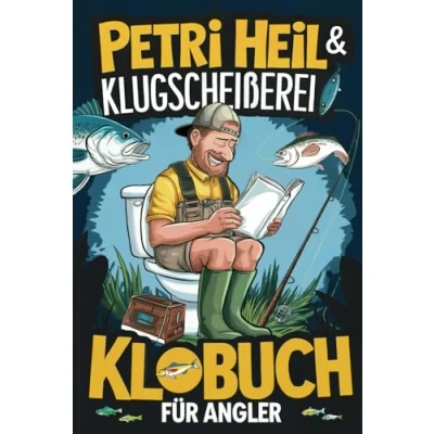 Abbildung von Petri Heil &amp; Klugscheißerei das Klobuch für Angler: Humorvolle Sammlung aus unnützem Wissen, Witzen und Anekdoten perfekte Geschenk Angler, die Angeln (und stille Örtchen) lieben!