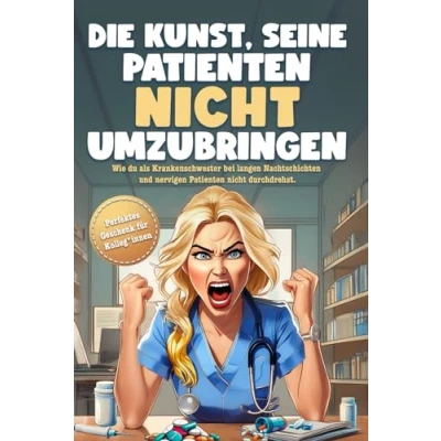 Abbildung von Die Kunst, seine Patienten nicht umzubringen: Das unterhaltsame Mitmachbuch zum Stressabbau bei langen Nachtschichten und nervigen Patienten. Mit ... Geschenk für Krankenschwestern Pfleger