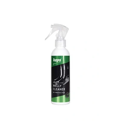 Abbildung von Kaps Gummistiefel Reinigungsspray Pflege und UV Schutz für , Schuhe jegliche Kunststoffart geeignet Welly Cleaner 200 ml 7 fl. oz.