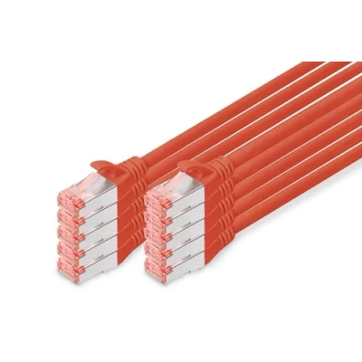 Abbildung von Digitus LAN Kabel »Twisted Pair Patchkabel Kategorie 6A Klasse EA S/FTP«, RJ 45 (Ethernet), 500 cm
