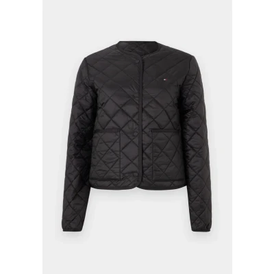 Abbildung von Tommy Hilfiger Padded Quilted Jacket Übergangsjacke, Damen, Größe: XS, Black