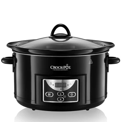 Abbildung von Crock Pot Schongarer 4,7 l (bis zu 5 Personen) programmierbare Zeitschaltuhr Schwarz [SCCPRC507B]