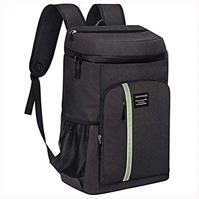 Abbildung von 33L wasserdichter kühlrucksack mit guter Isolation kühltasche Rucksack Kühlbox Picknickrucksack für Camping und Wandern (Schwarz)