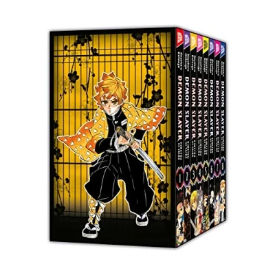 Abbildung von Demon Slayer Kimetsu no Yaiba 1 8 mit Sammelschuber