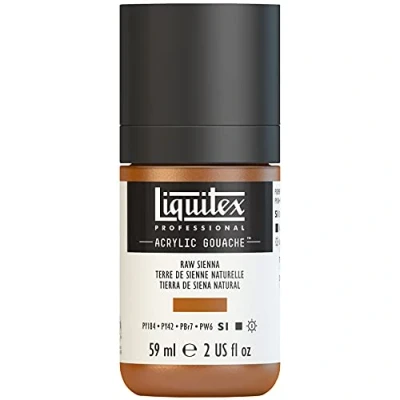 Abbildung von Liquitex 2059330 &#039;Liquitex Professional Acrylic Gouache, Acrylfarbe mit Gouache Eigenschaften, Lichtecht, wasserfest, 59ml Dosier Flasche Siena Natur
