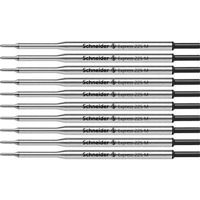Abbildung von Schneider Express 225 M Kugelschreiber Großraummine (ISO 12757 2 G1, dokumentenecht) 10er Packung schwarz