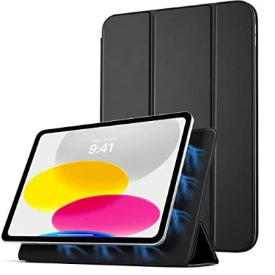 Abbildung von TiMOVO Hülle Kompatibel mit iPad 10 Generation 10,9 Zoll 2022, Hülle, Schlank Magnetisch Schutzhülle Auto Wake/Sleep &amp; Standfunktion, Leicht Trifold Tablet Case für Gen, Schwarz