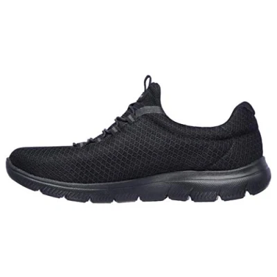 Abbildung von Skechers Damen Summits Sneaker, Black Mesh Trim, 35.5 EU