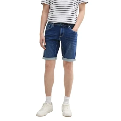 Abbildung von TOM TAILOR TTJOSH Regular Slim Jeans Shorts, Black Denim, 33