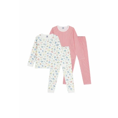 Abbildung von Petit Bateau 2 PACK Pyjama multicoloured für Kinder, Größe: 152, Multi/coloured