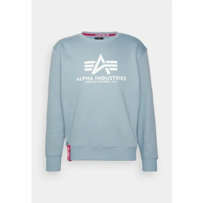Abbildung von Alpha Industries Basic Sweatshirt, Herren, Größe: Medium, Grey blue