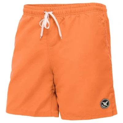 Abbildung von Ladeheid Badehose Herren, Bequeme Lange Badeshorts mit Breitem Gummibund, Kordelzug und Taschen, Schwimmhose Boardshorts LA40 129 (Orange, XXL)