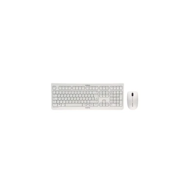 Abbildung von CHERRY DW 3000, Kabelloses Tastatur Maus Set, Deutsches Layout (QWERTZ), 2,4 GHz Funk, Flaches Design, Geräuscharme Tasten, Symmetrische Maus, Weiß Grau