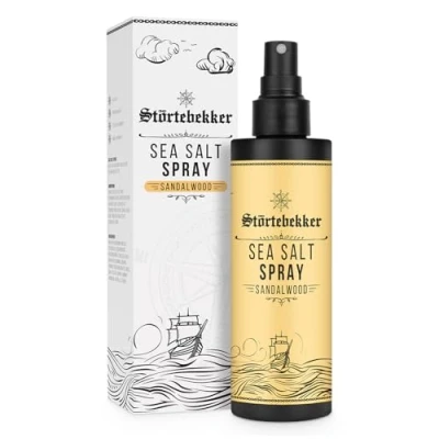 Abbildung von NEU: Störtebekker® Premium Sea Salt Spray Sandelholz Salzwasserspray mit natürlichem Meersalz für Volumen, Glanz &amp; flexiblen Halt vegan, ohne Silikone Parabene (200 ml) Texture Haare